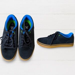 Shaun White Black and Blue Casual Sneakers with Gum Sole